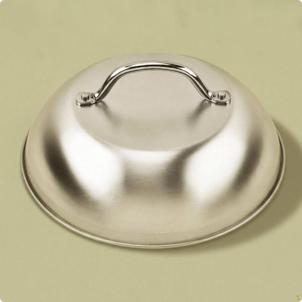 Heat Dome Cover Stainless Steel Melting Flat Surface Basting for Home Cooks, Chefs,