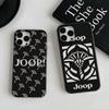 Berühmte bedruckte J-JoopS Logo Handyhülle für iPhone 17 16 15 14 Plus 11 12 13 Pro Max Stoßfester Schutz Weiche Rückseite