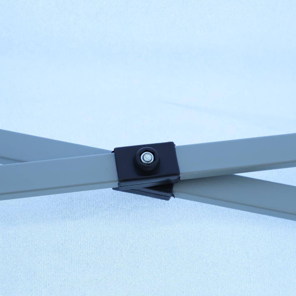 Gazebo Pieghevole 3 x 3 m, impermeabile, robusto e resistente all'inverno, con 4 pareti laterali e 4 sacchi di sabbia, protezione UV 50+, pieghevole, telaio in acciaio (nero)