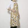 Marimekko Apron Pieni Unikko (Off-white x Beige x Dark Blue) 069907 185cm (83.5cm) [Parallel Import]