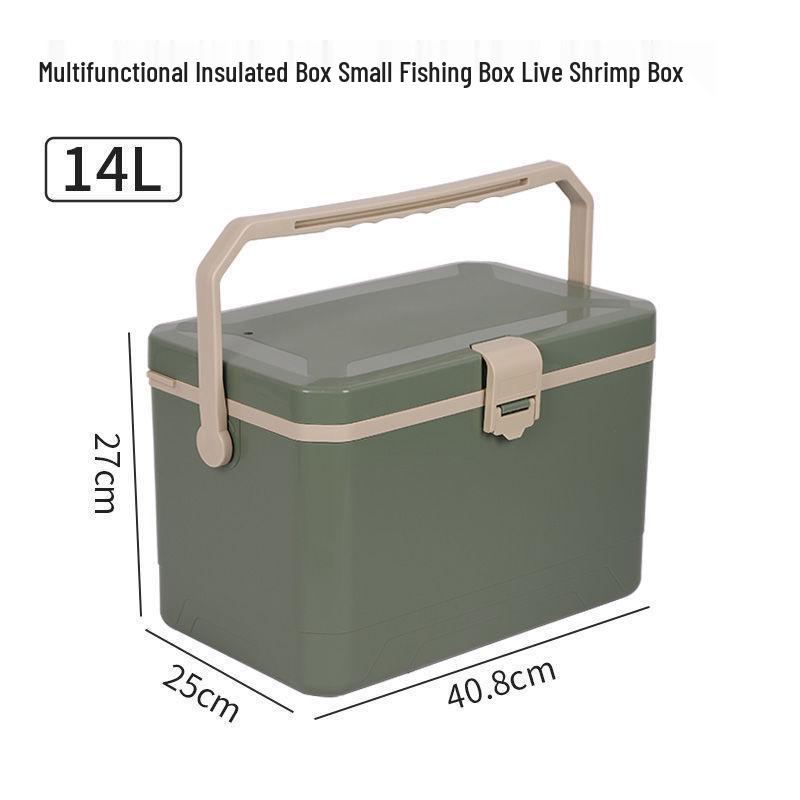 Sea Fishing Insulated Tackle Box with Oxygenator - Lightweight, Refrigerated, and Perfect for Live Shrimp.