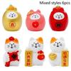 Cute Money Cat Ornaments Good Luck Fengshui Micro Landscape Home Office Desktop Decoration Miniatures Kitten Resin Crafts Gift