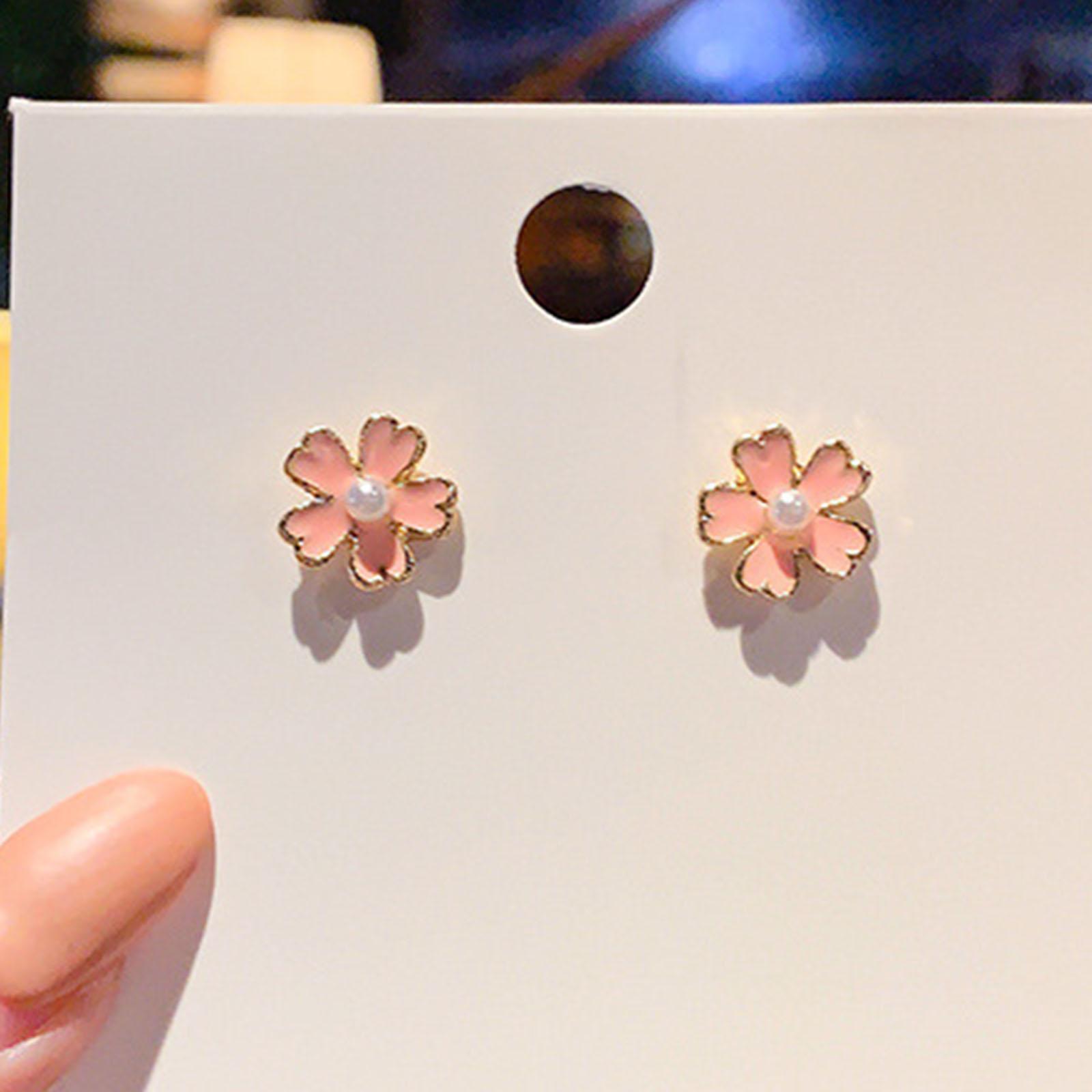 

Мода Милые Серьги-гвоздики Аксессуары One Size розовый