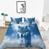 Home Textiles Bedding Suit with Pillowcase 3D Wolf Printed King Double Size Comforter Duvet Cover Bed Sets