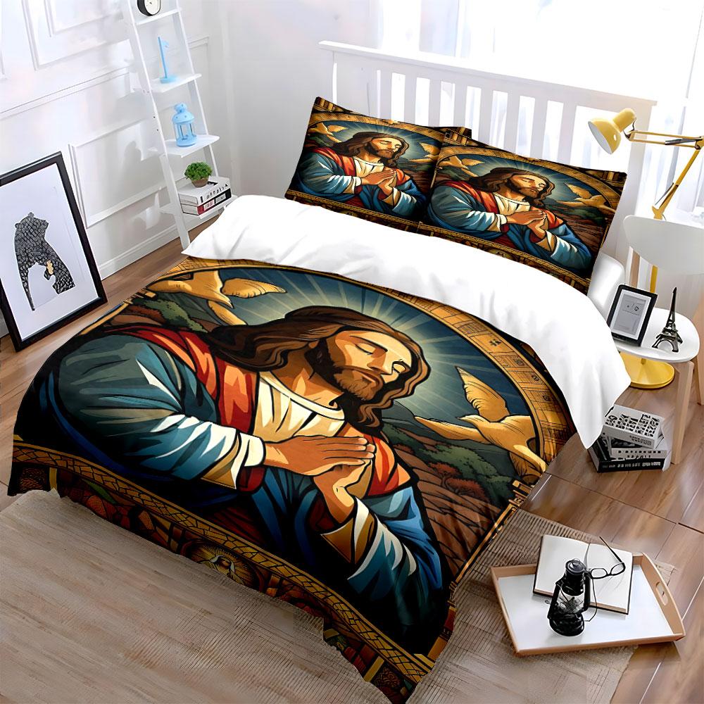 Graceful serene devotion. Bedding sets Duvet cover sets Duvet covers Pillowcases(1*Duvet Cover 2*Pillowcases without duvet insert)