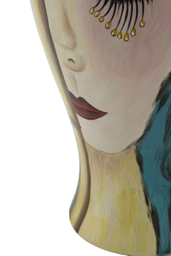 Vase Art Face Cm Ø 28X50