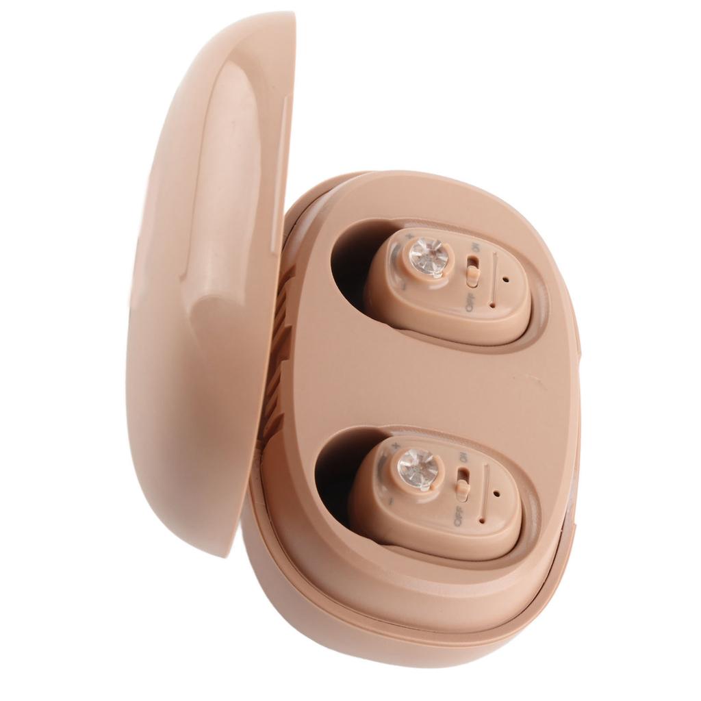Digital Hearing Aids Rechargeable Lightweight Earbuds Hearing Amplifier with Charging Case for Senio