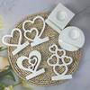 Heart Candlestick Molds Love Heart Candle Holder Molds with Base for DIY Craft Tealight Candle Holder Room Decorations