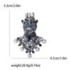 Rhinestone Tiger Head Brooches for Women Unisex Pearl Bear Pins Wolf Lapel Pins Banquet Party Backpack Gifts Jewelry Accessories