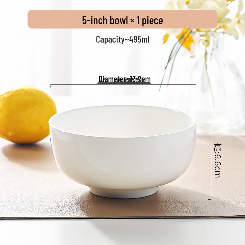 Leyongtu Pure White Ceramic & Bone China Dinnerware