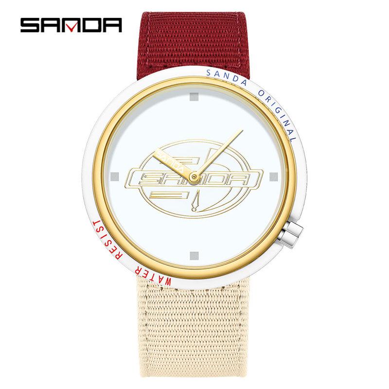 Sanda Creative Quartz Cosplay Watch - Unisex Silicone Fashion for Youth & Students