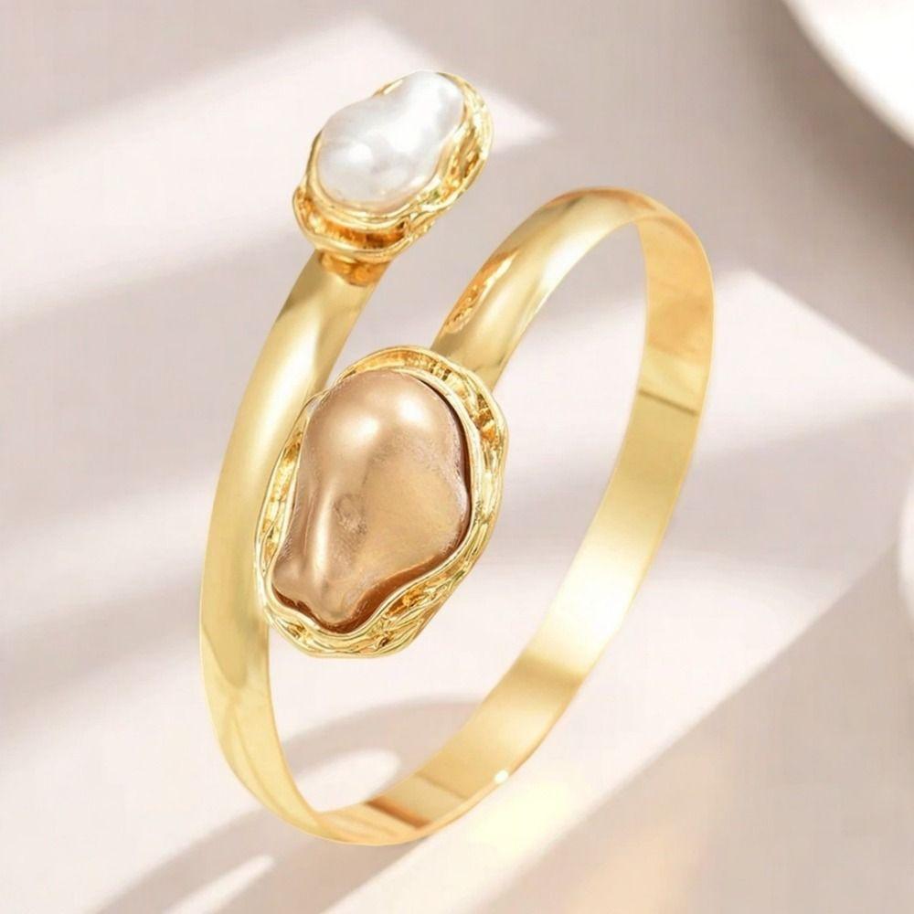 Multi Style Opening Arm Bracelet Gold Color Flower Bracelet Fashion Armband Bridal Wear