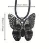 Gothic Punk Schmetterling mit Totenkopf Anhänger Halskette Persönlichkeit Hiphop Halloween Schmuck Party Geschenk
