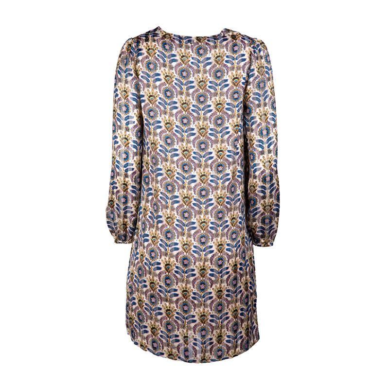 Robe droite col V imprimée fantaisie Femme DEELUXE 74