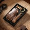 Retro Key Cover Is Suitable for Jietu X90 X95 X70pro Jietu X70M Handmade Leather Key Case Ring.