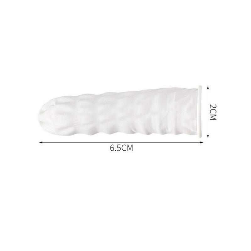 Disposable Finger Cover – Latex Beauty Finger Sleeve – Non-slip Thickened Rubber Finger Cap