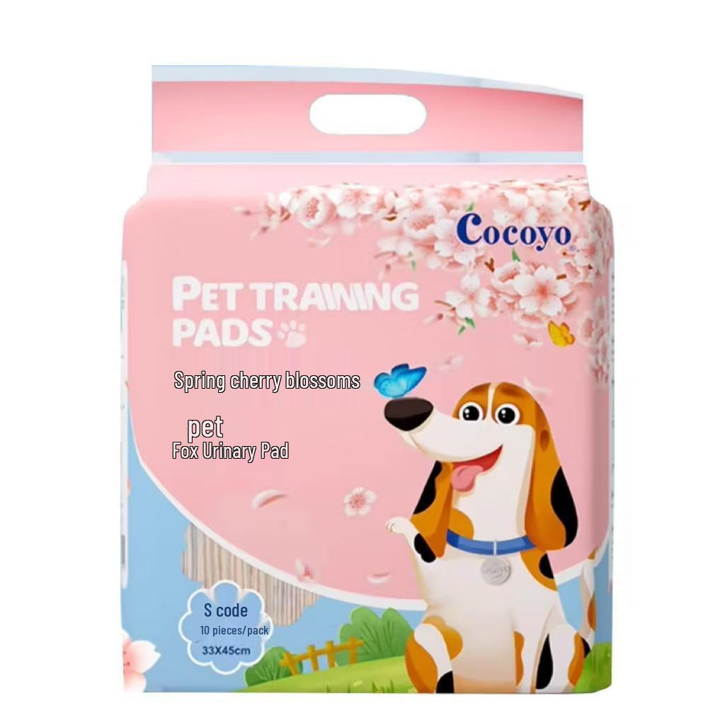 

Cocoyo Cherry Blossom Pet Training Urine Pad: Absorbent, Thick, Deodorizing Trial Pack for Cats & Dogs.
