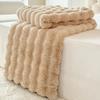 1pc Plaid Flannel Blanket Sheet Warm Soft Cozy Throw Blanket Sofa Bed Room Office Nap Blanket Autumn Winter Fluffy Bubble Fleece Blanket Sheet