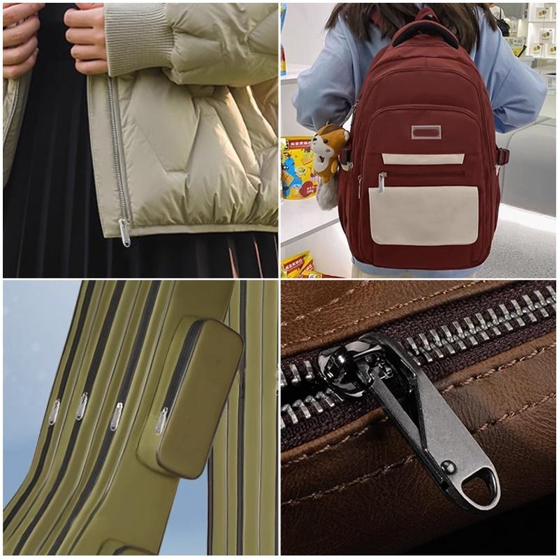 Reißverschlusskopf Universal Sofort-Reißverschluss-Reparaturset Ersatz für gebrochene Schnalle Reisetasche Koffer Reißverschlusskopf DIY Nähhandwerk