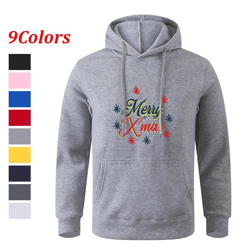 Autumn Sportswear Teens Long Sleeve Black Gray Hooded Sweatshirt Hoodie
