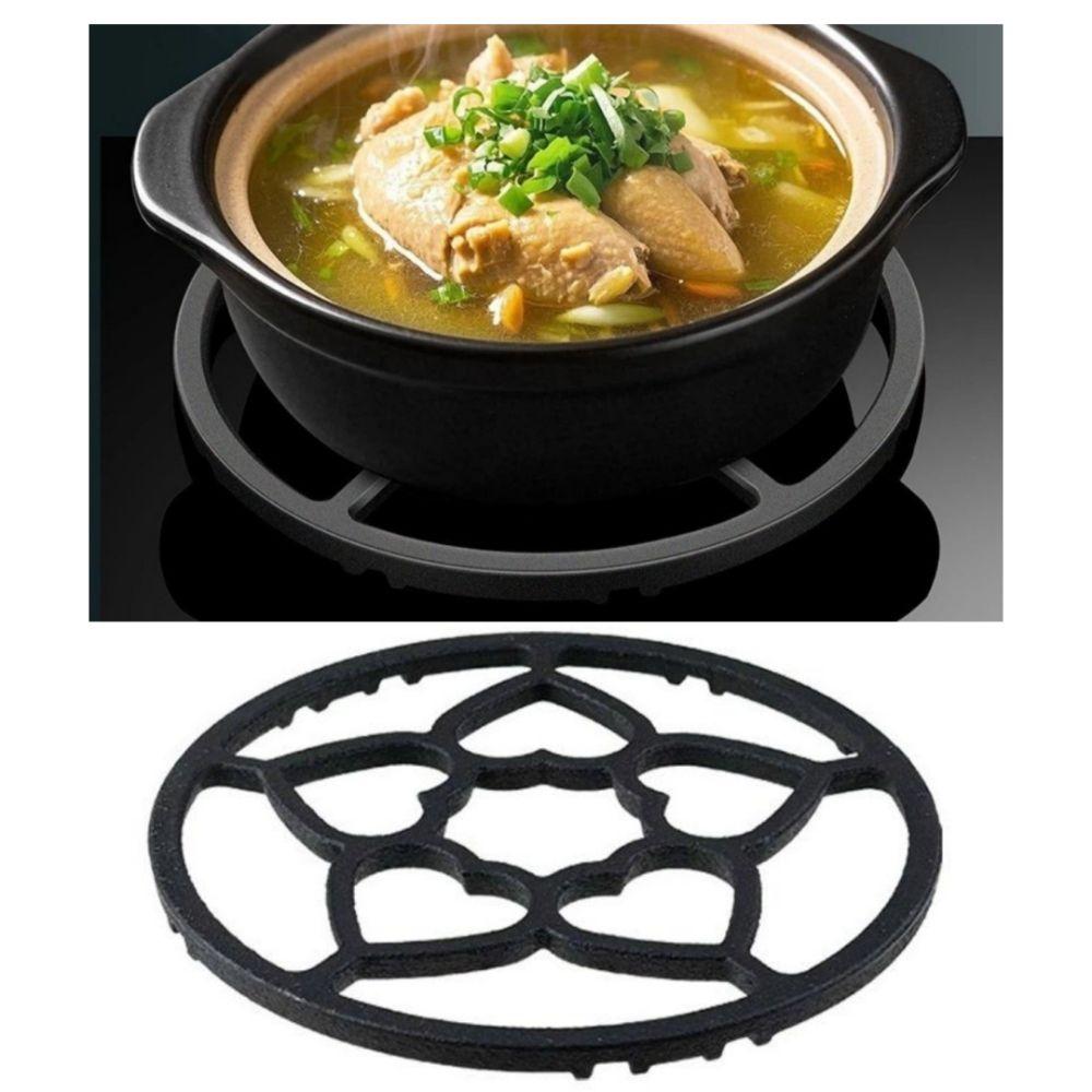 Cast Iron Gas Stove Stand Universal Fit Easy to Install Milk Pot Holder Anti-slip Design Thicken Cooktop Rack Kitchen Gadgets