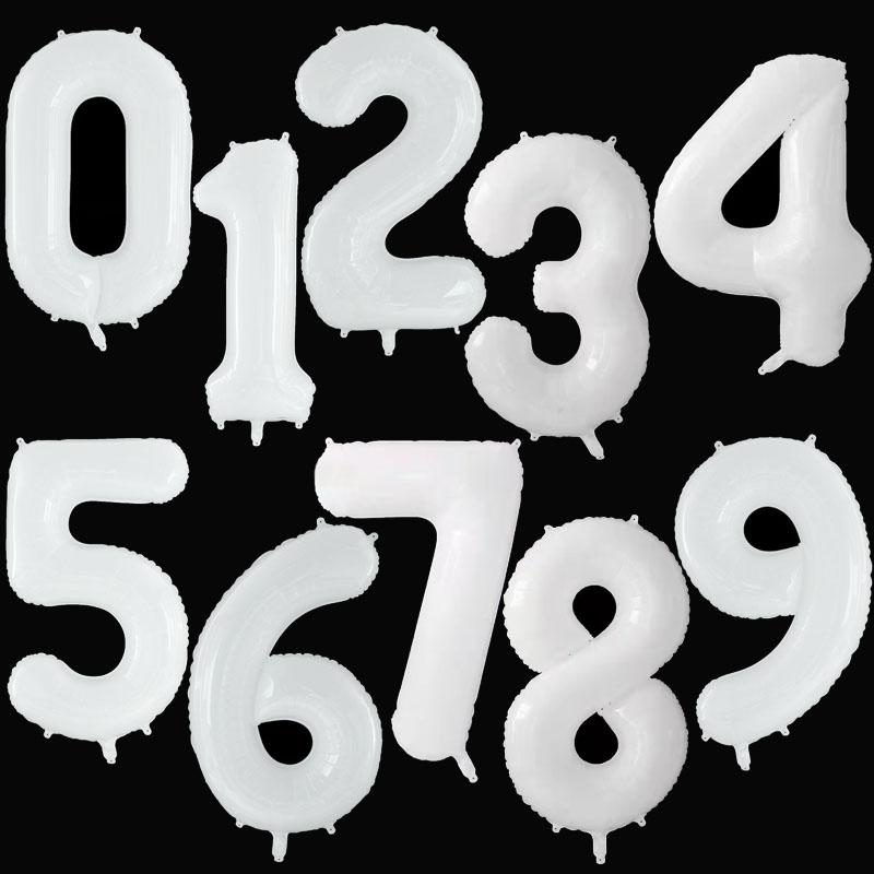 40Inch Big Foil Birthday Balloons Helium Number Balloon 0-9 Happy Birthday Wedding Party Decorations Shower Large Figures Globos