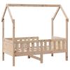 Kids  House Bed Solid Pine Wood 70 x 140 cm