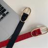 Red Jeans Belt PU Women's Waistband Fashion Needle Buckle Belt  Decoration Belt