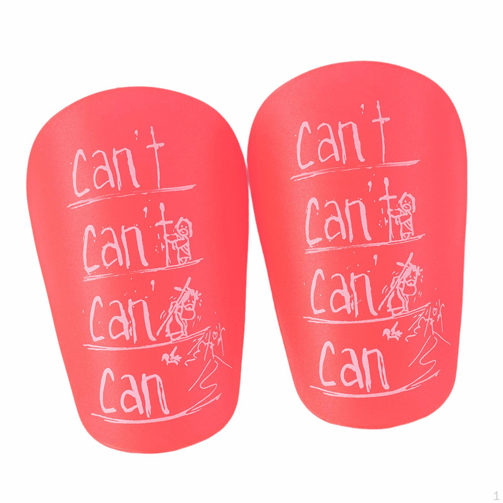 2 Pieces Mini Soccer Shin Guards, Calf Sleeve Shinguard Football Guards for Game Pink 8cmx5cm