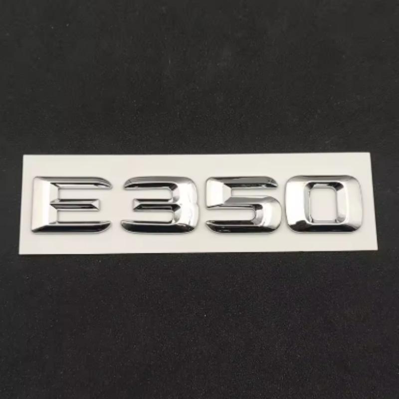 3D ABS Chrome Logo E350 Emblem 4matic Letters CDI Sticker Car Trunk Badge For Mercedes Benz E350 W213 W212 Accessories AU1