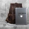 Retro Leather Men's Backpack Top Layer Cowhide Travel Backpack Large Capacity School Bag Crazy Horse Leather Laptop Bag NZPJ