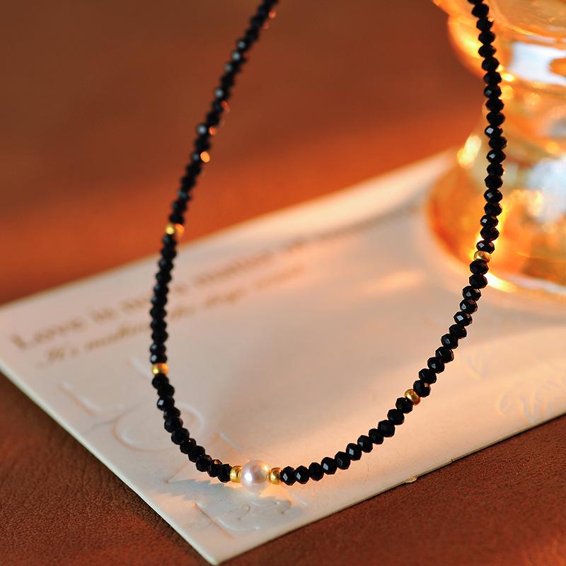 Lapis Lazuli & Freshwater Pearl Layered Necklace with Minority Design for Women