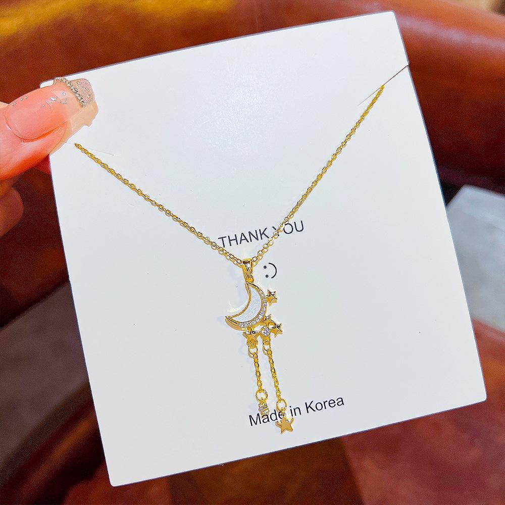 Star Moon Clavicle Chain: Elegant 2025 Trend Choker Necklace