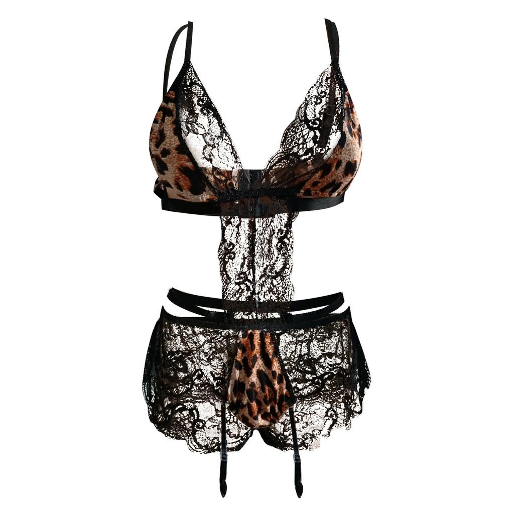 Moda Femenina Casual Leopard Print Sexy Encaje V cuello Ropa interior de  una sola pieza comprar a buen precio — entrega gratuita, reseñas reales con  fotos — Joom