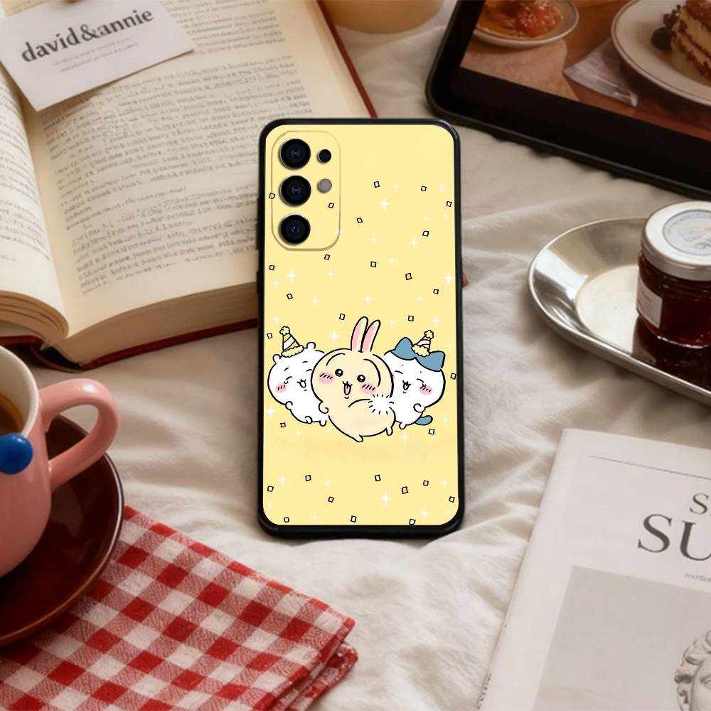 Cute C-C-Chiikawas   Phone Case For Samsung S 25,24,23,22,30,21,10,9,Ultra,Plus,Lite,FE,4,5 G Soft Black Case