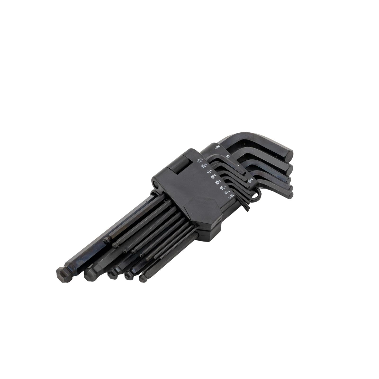 

PLOT Motorcycle Hex Ball Inch PGR0099 Wrench, 13-Piece Set, End, Dimensions, чёрный