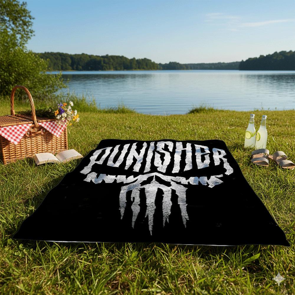 Punisher Skull Microfiber Beach Towel Quick Dry Sand Free Black Print Soft Absorbent Pool Gym Sports Towel Bathroom Accessories