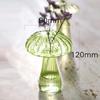 Vaso de vidro cogumelo garrafa de aromaterapia casa criativa mesa de flores hidropônica decoração simples