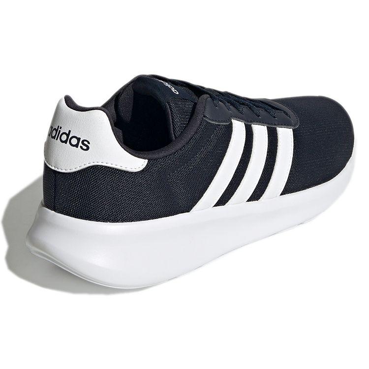 Adidas Lite Racer 3.0 Comfortable Shock Absorption Slip Resistant Durable Low Top Casual Running Shoes Men Sneaker Dark-Gray Ink-Blue GY3095
