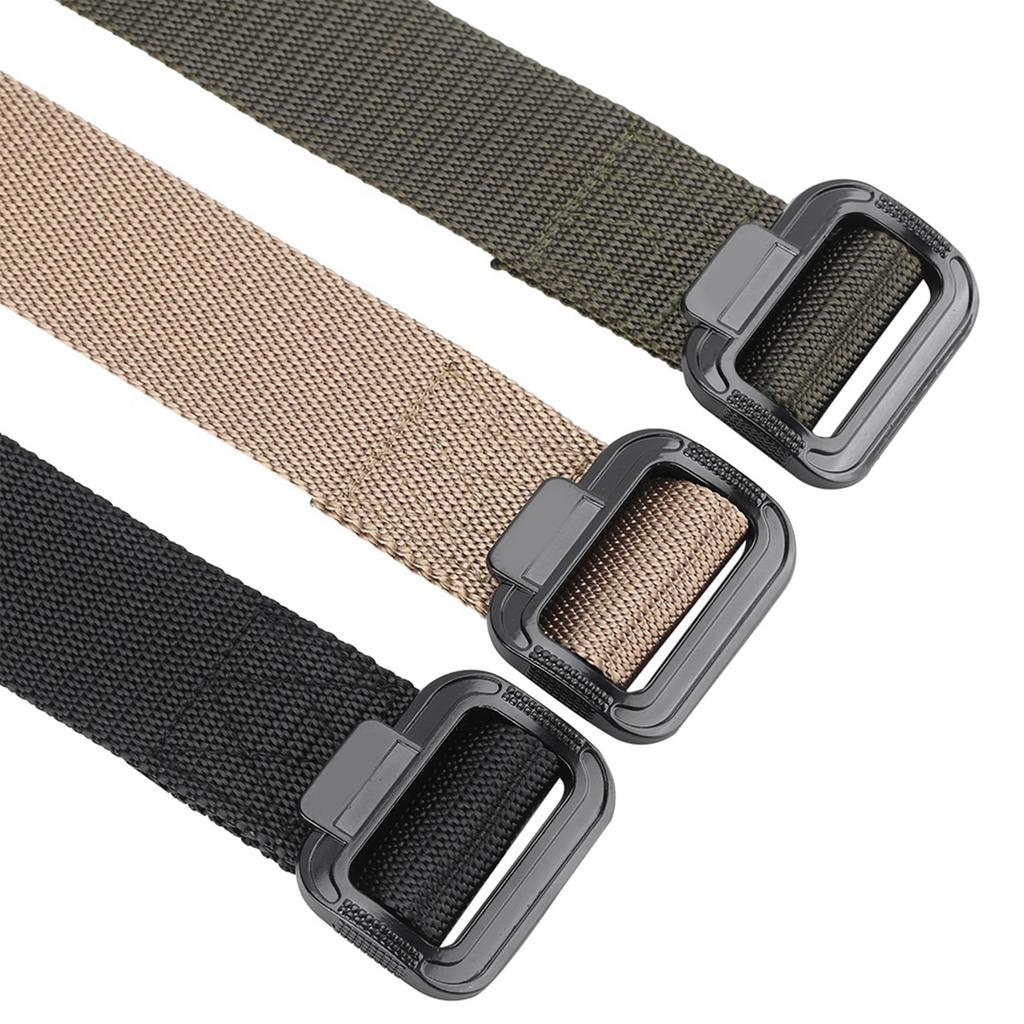 Waistband 3 Colors Unisex 1.5 inch Nylon Outdoor Security  Duty Belt With Metal Buckle