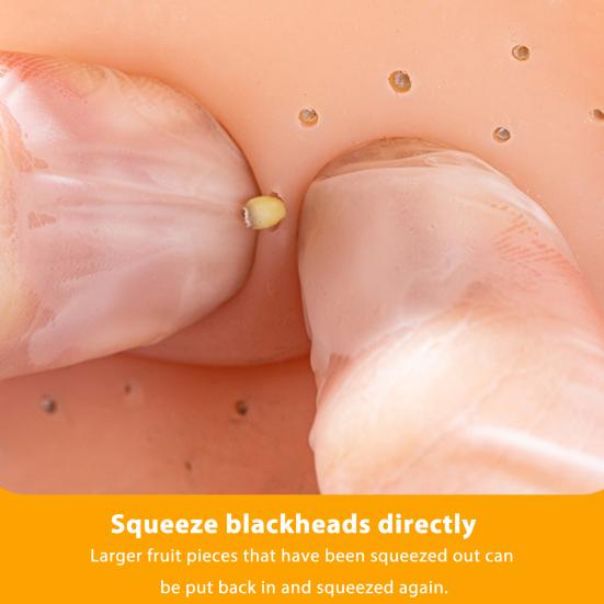 Stresslindrande Pormaskklämleksak med Påfyllning Mänskligt Huvud Akne Klämning Rengöring Fidgetleksak Ansiktssimulator Näs Pormaskborttagning Sensorisk Leksak