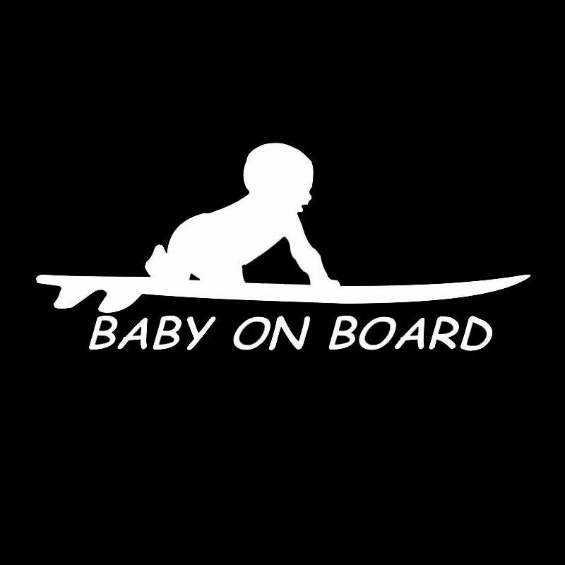 Buy 3 Pcs Reflective Personality Baby On Board Surf Surfing Surfboard Car Stickers Car Body Car Window Or Door Styling Removable Waterproof Stickers At Affordable Prices Free Shipping Real Reviews With