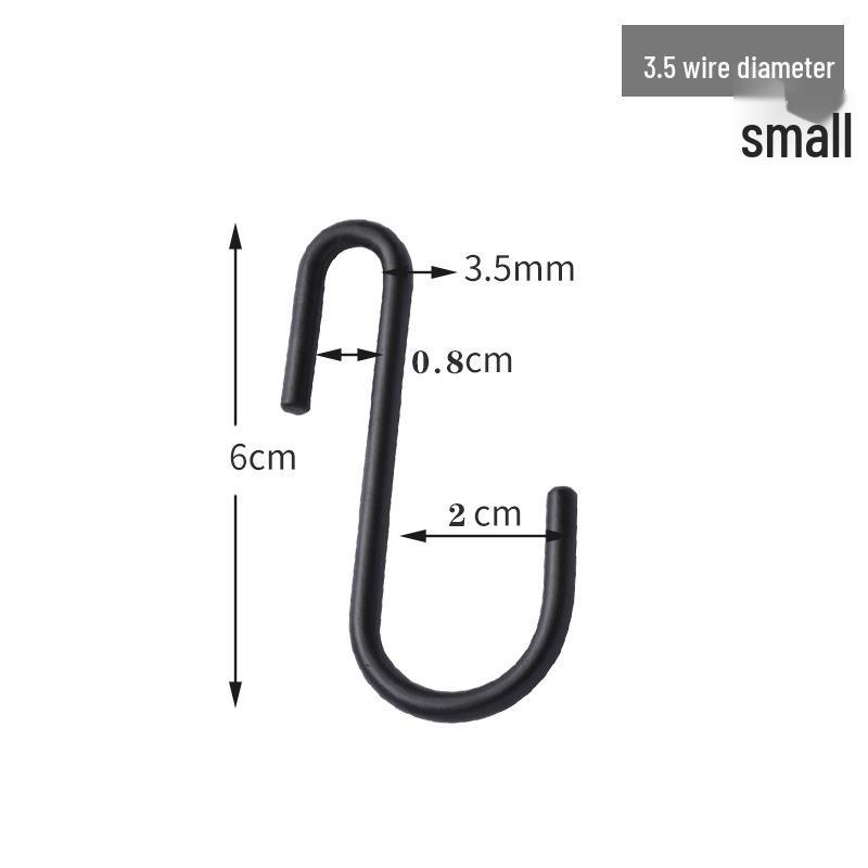 Multi-Purpose Chrome-Plated S-Shaped Hanging Hooks for Kitchen, Bathroom, and Clothing Storage
