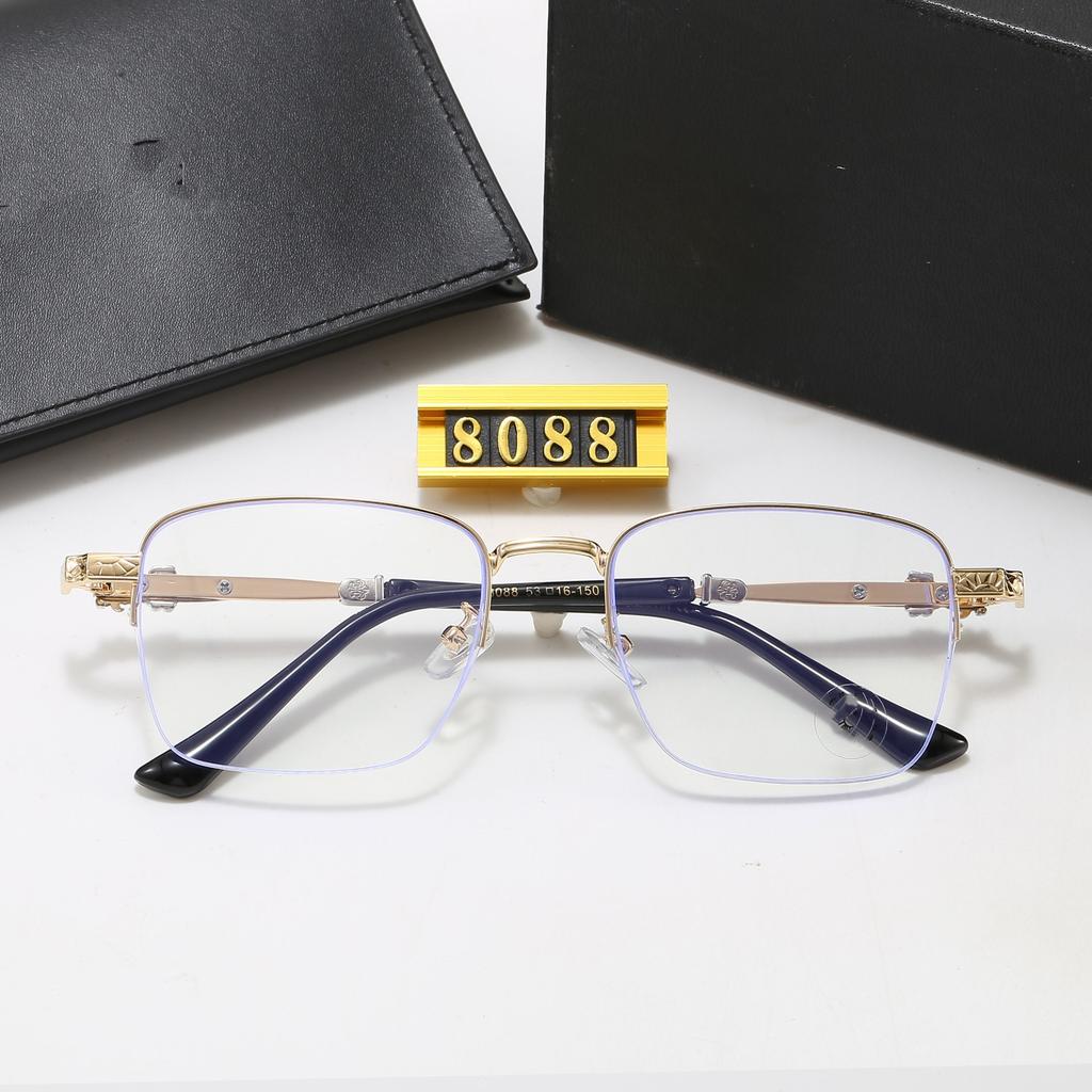 Frameless business glasses Light luxury Phnom Penh trimmed flat glasses Anti-blue goggles Men's and women's glasses