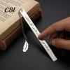 Metal Bookmark Engraved with Arabic Characters, Stainless Steel Rust-Resistant Page Lightweight Marker for Easy Turning, Unique Reading Accessory Gift