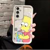 Custodia per Telefono per Samsung Galaxy A04 A17 A15 A12 A07 A13 A30 A14 A16 A50 A06 A05 A20 A11 Cartoon I Simpson Bart