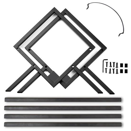 Vinyl Record Storage Rack Heavy Duty Metal Home Office Multi-purpose Matte Black Book Magazines Files Albums Vinyl Record Holder Organizer Stand