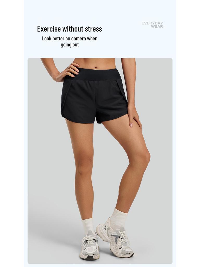 High-Waist Quick-Dry Women's Summer Yoga Shorts - Loose, Breathable & Anti-Exposure Fitness Pants for Running & Training