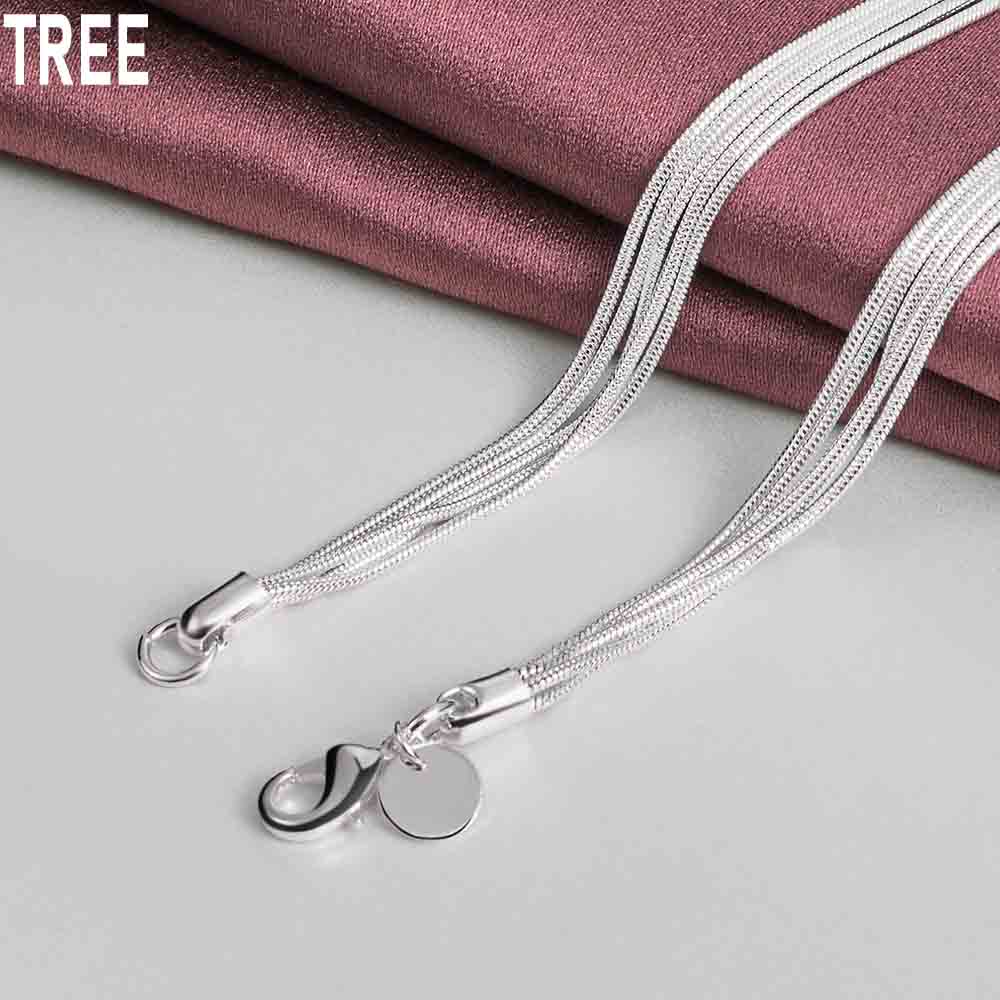 925 Sterling Silver Snake Chain Butterfly Necklace Fashionable Wedding Jewelry