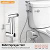 Set de Aspersor de Bidé Manual para Inodoro de Acero Inoxidable Bidé Manual de Autolimpieza Grifo Cabezal de Ducha Para Baño
